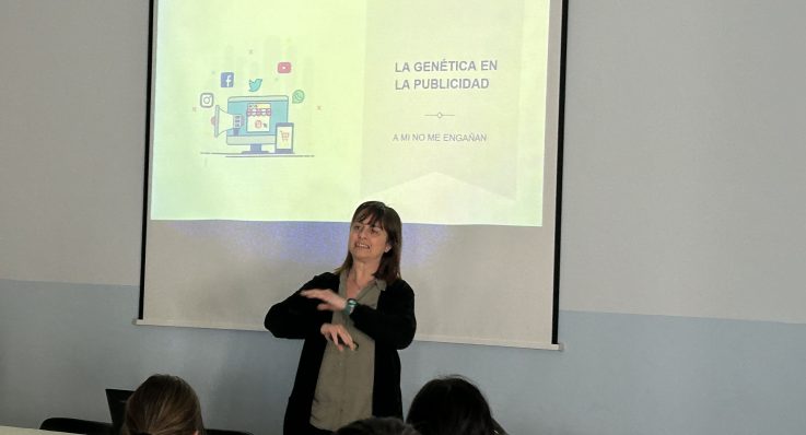 Charla para 1º y 2º Bach. Ciencias de la Salud: «La genética en la publicidad: a mi no me engañan»