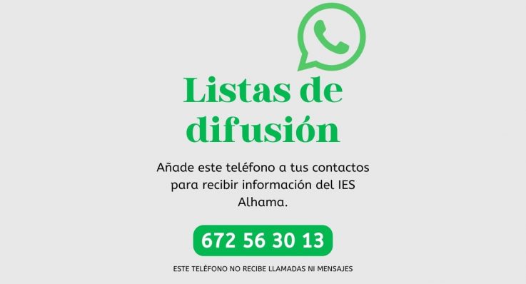 Nueva lista de difusión de Whatsapp